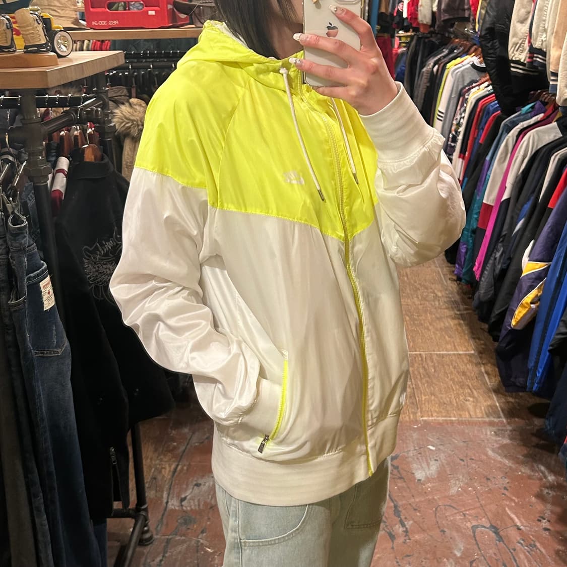 [HI] nike 바람막이 라이트그린&화이트 상품이미지3