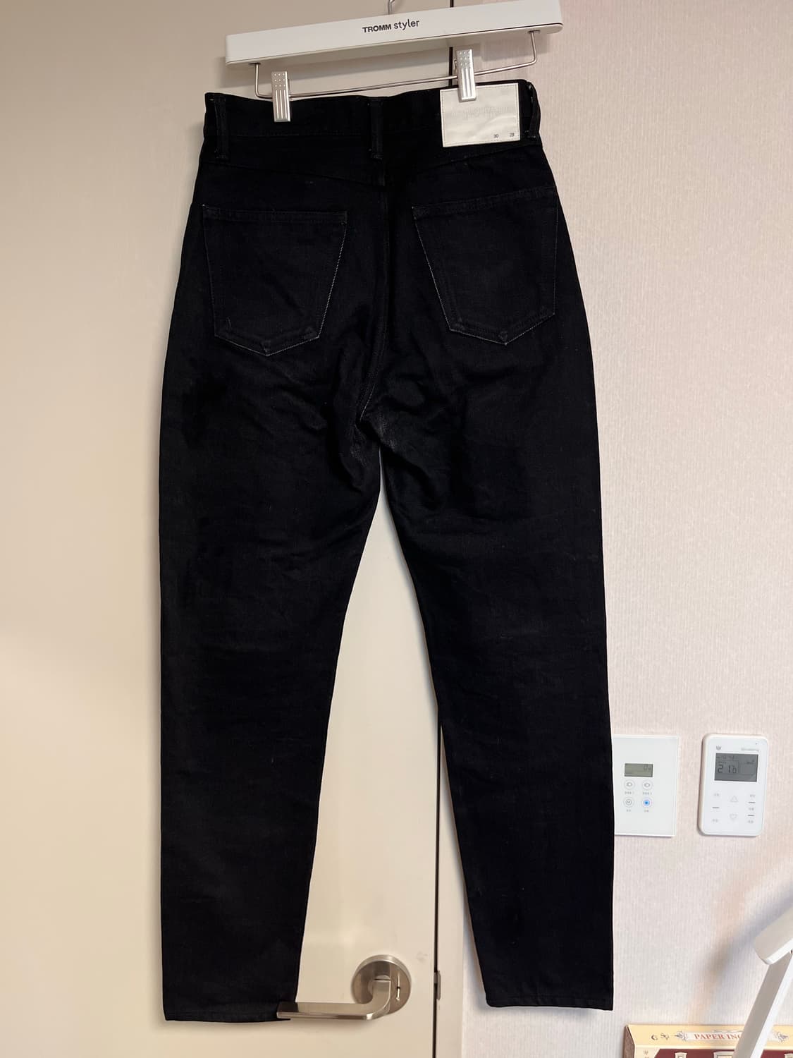 [30] 솔로이스트 블랙 데님 팬츠 상품이미지2