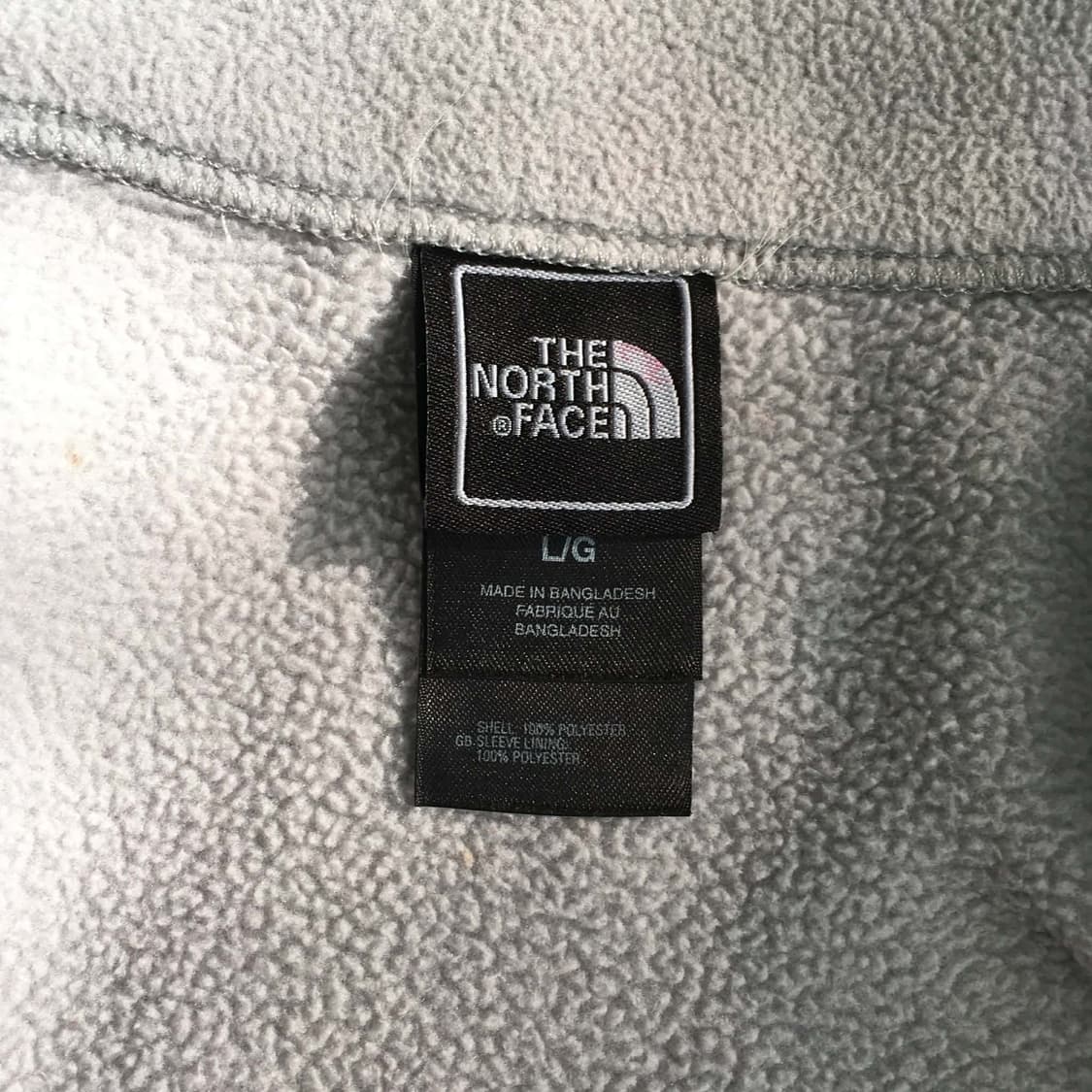 노스페이스 그레이 걸즈 플리스 자켓 희귀져지(L) 상품이미지6