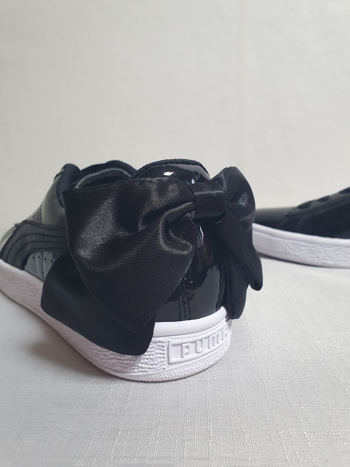 245mm 푸마 운동화 바스켓 보우 스니커즈 블랙 상품이미지7