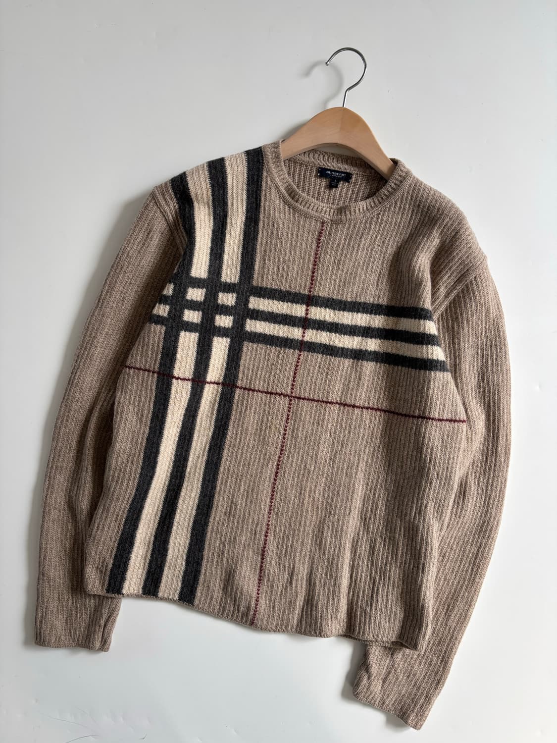 Burberry 버버리 클래식 체크 패턴 울 니트 상품이미지2
