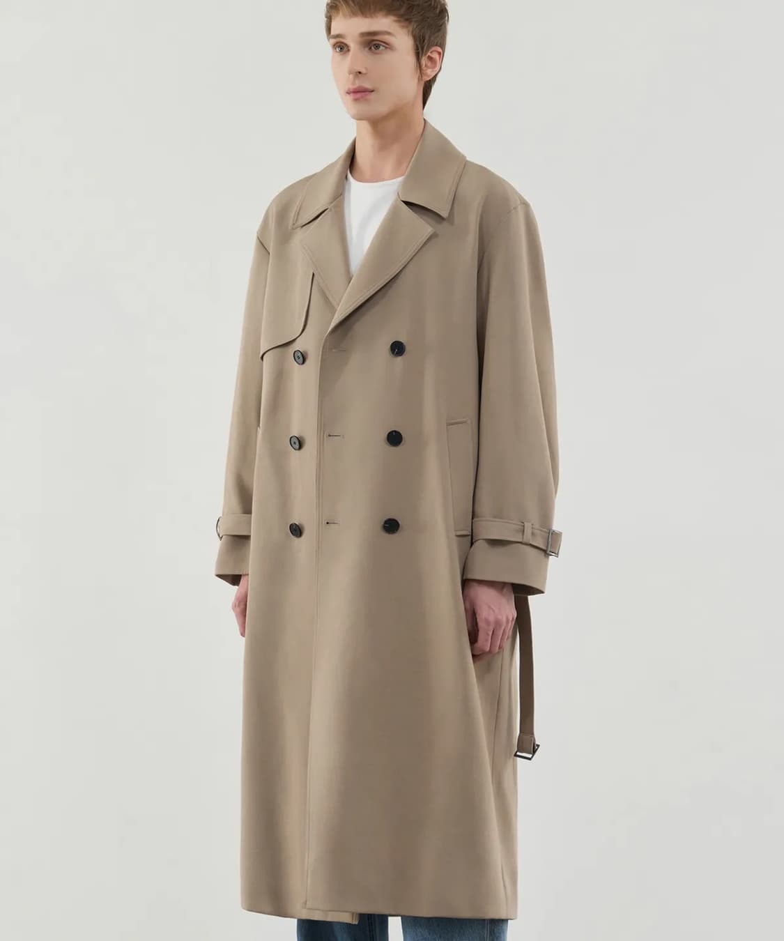 극미중고) 드로우핏 베이지 트렌치코트 상품이미지1