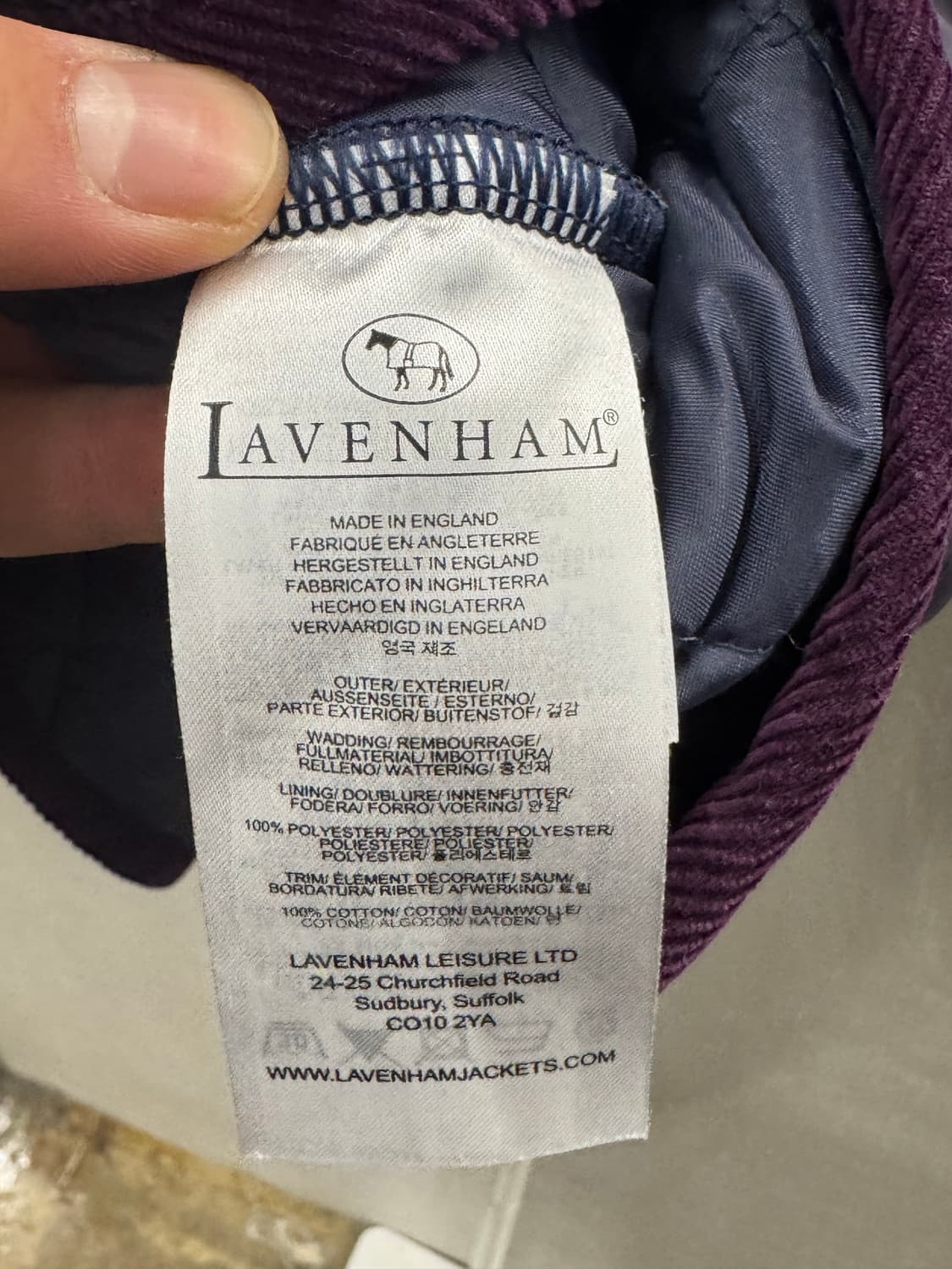 라벤햄 long melford 퀄팅 자켓 34 상품이미지7