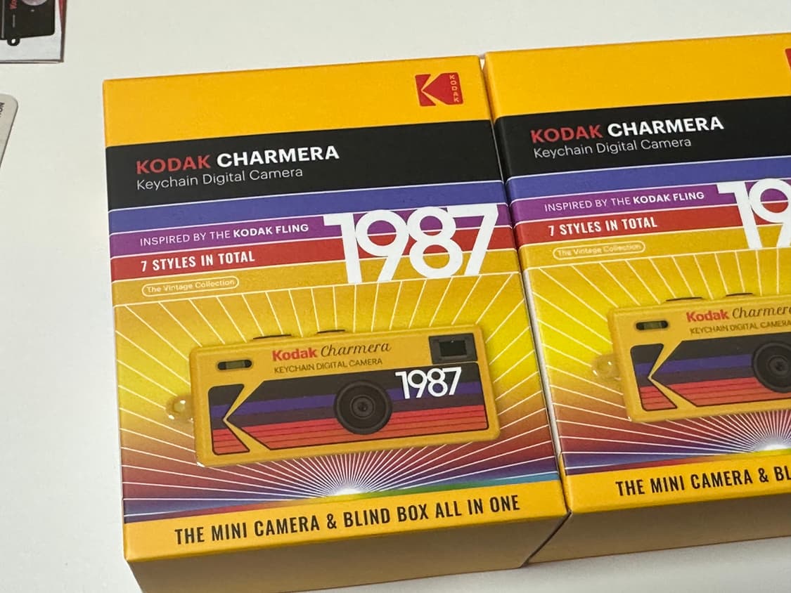 코닥 차메라 키링 화이트 버전 상품이미지1