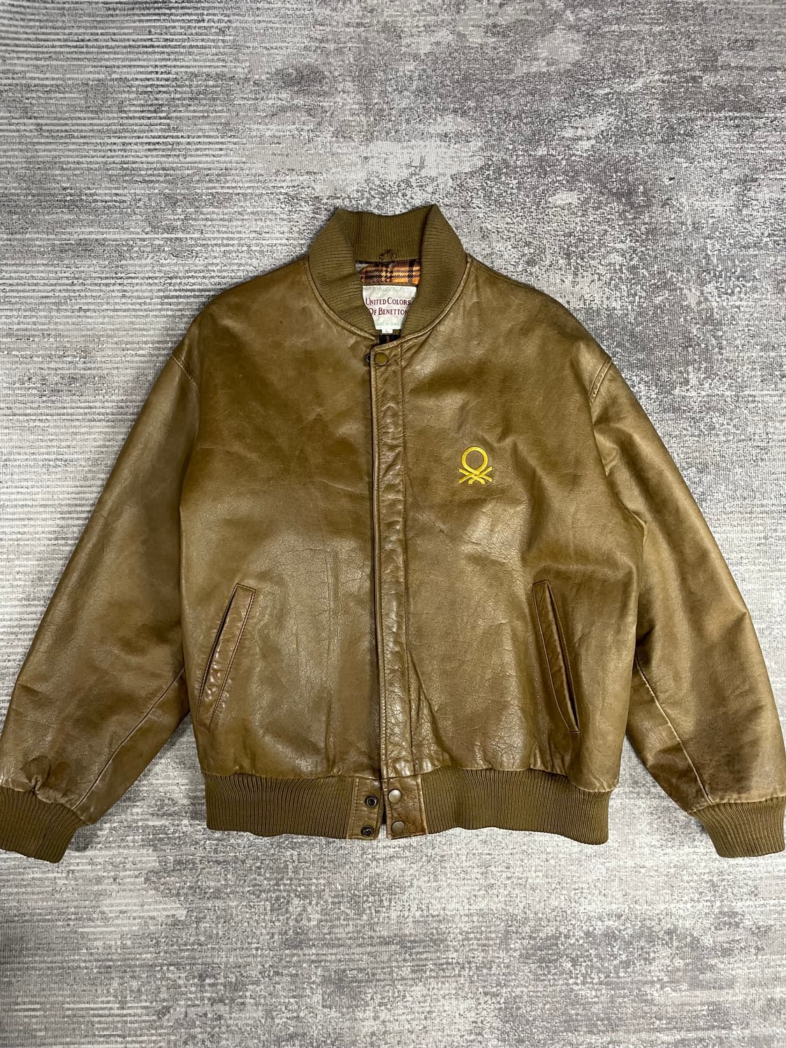 91년 생산 베네통 A2타입 가죽자켓 상품이미지1