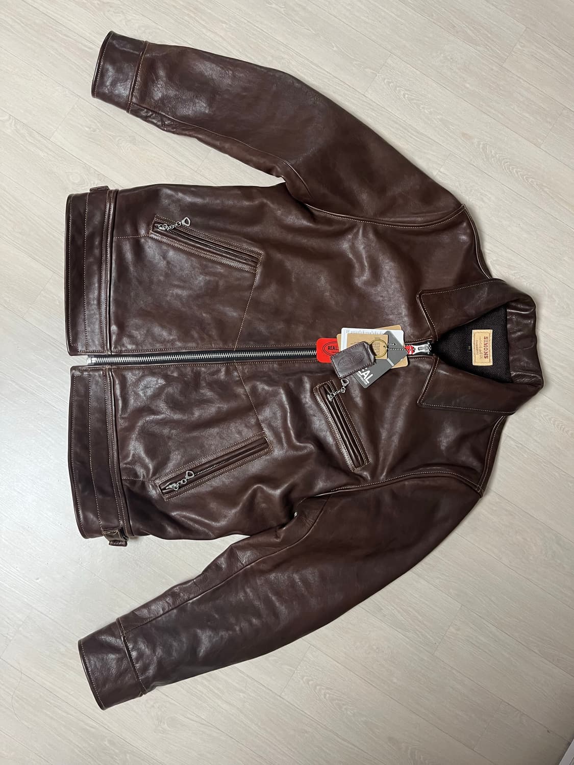 리얼 시몬스(real simons) 말가죽 자켓 팝니다. 상품이미지2