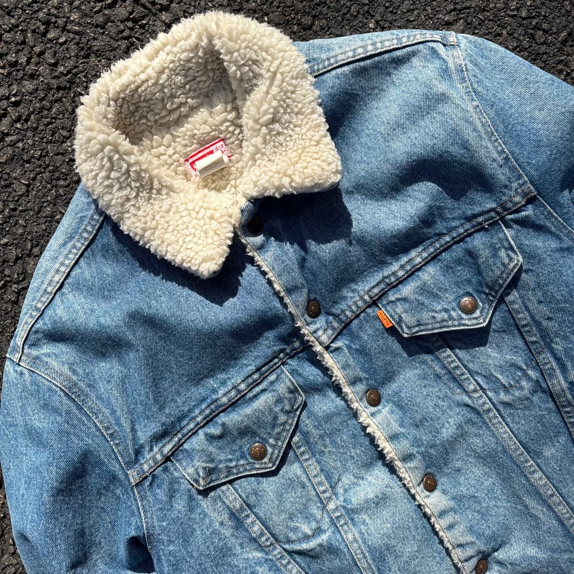 80년대 미국 리바이스 70608 쉐르파 오렌지탭 상품이미지5
