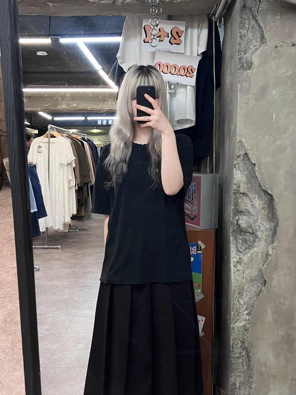 디젤 자수 반팔 티셔츠 블랙 #csz3870 상품이미지2