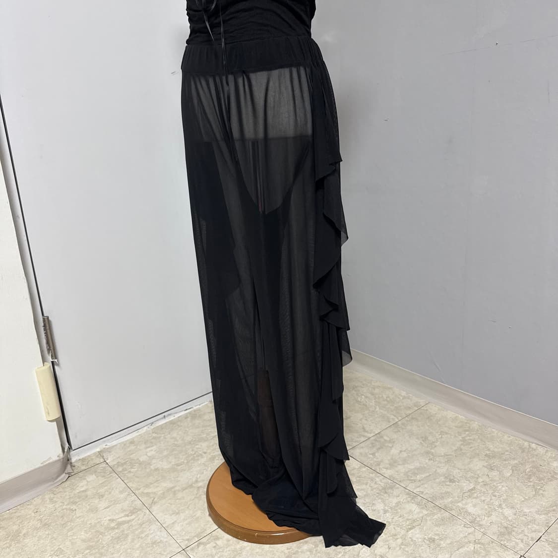 레이어드 시스루 프릴 팬츠  상품이미지3