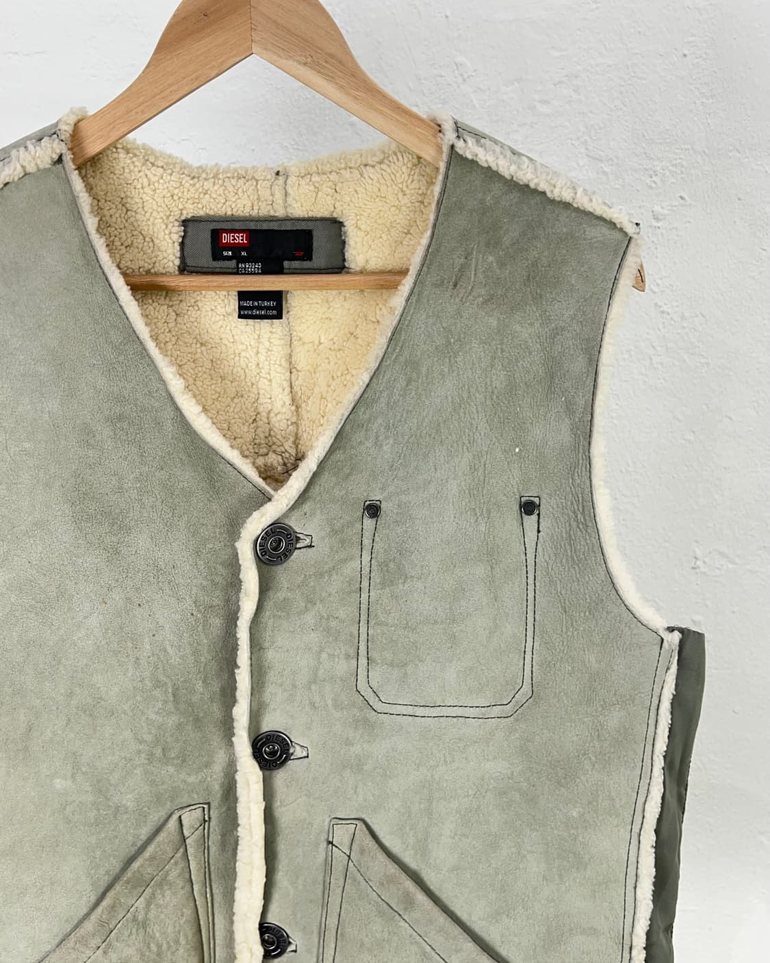 디젤 시안 스웨이드 벤틸 셰르파 유틸리티 베스트 상품이미지3