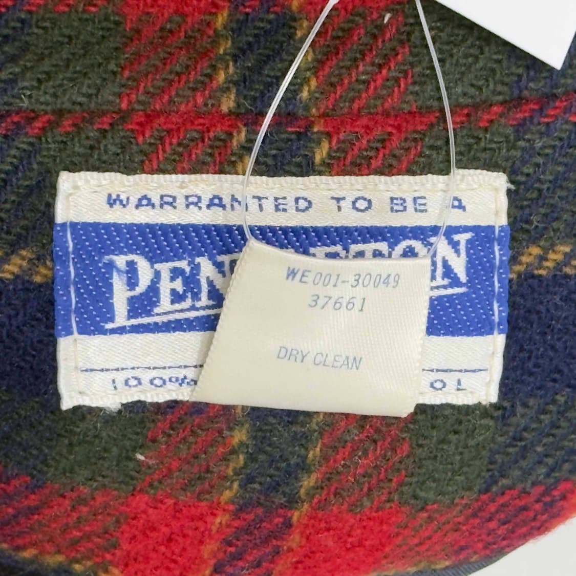 80s 펜들턴 타탄 체크 울 재킷 USA 상품이미지6