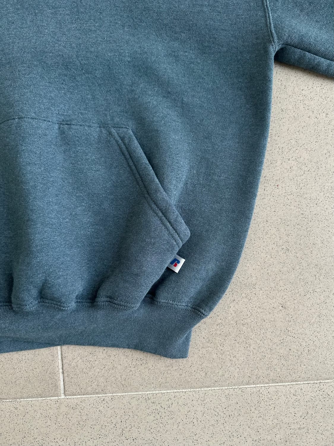 90s 빈티지 러셀 후드 블루그레이 M 상품이미지3