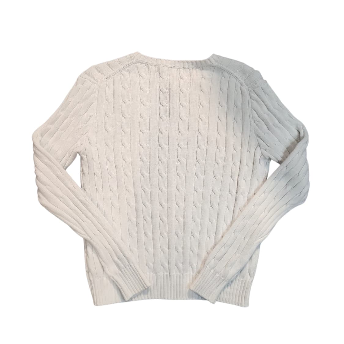 폴로 랄프로렌 케이블 니트 화이트 (L) 상품이미지2