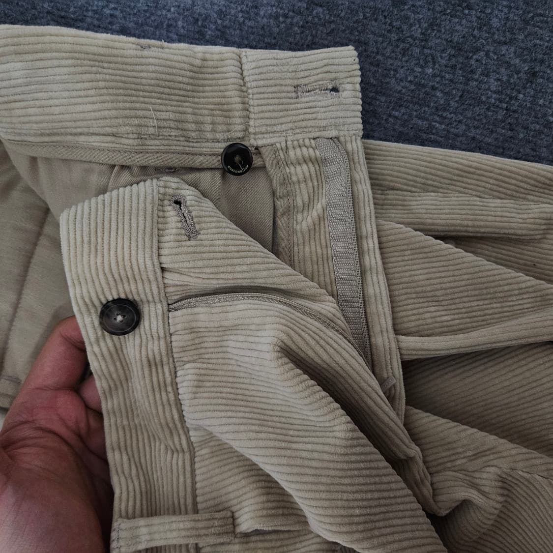 커스텀멜로우 코듀로이 세미와이드 팬츠(급처) 상품이미지6