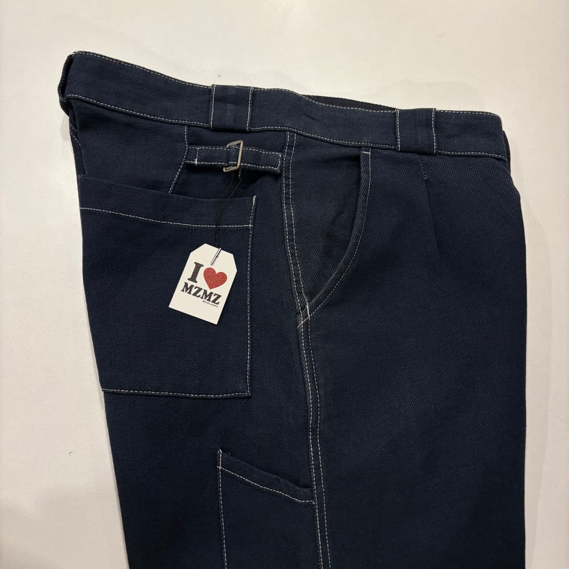 [44] 16ss 아워레가시 네이비 데님 바지 워크 팬츠 D571 상품이미지6