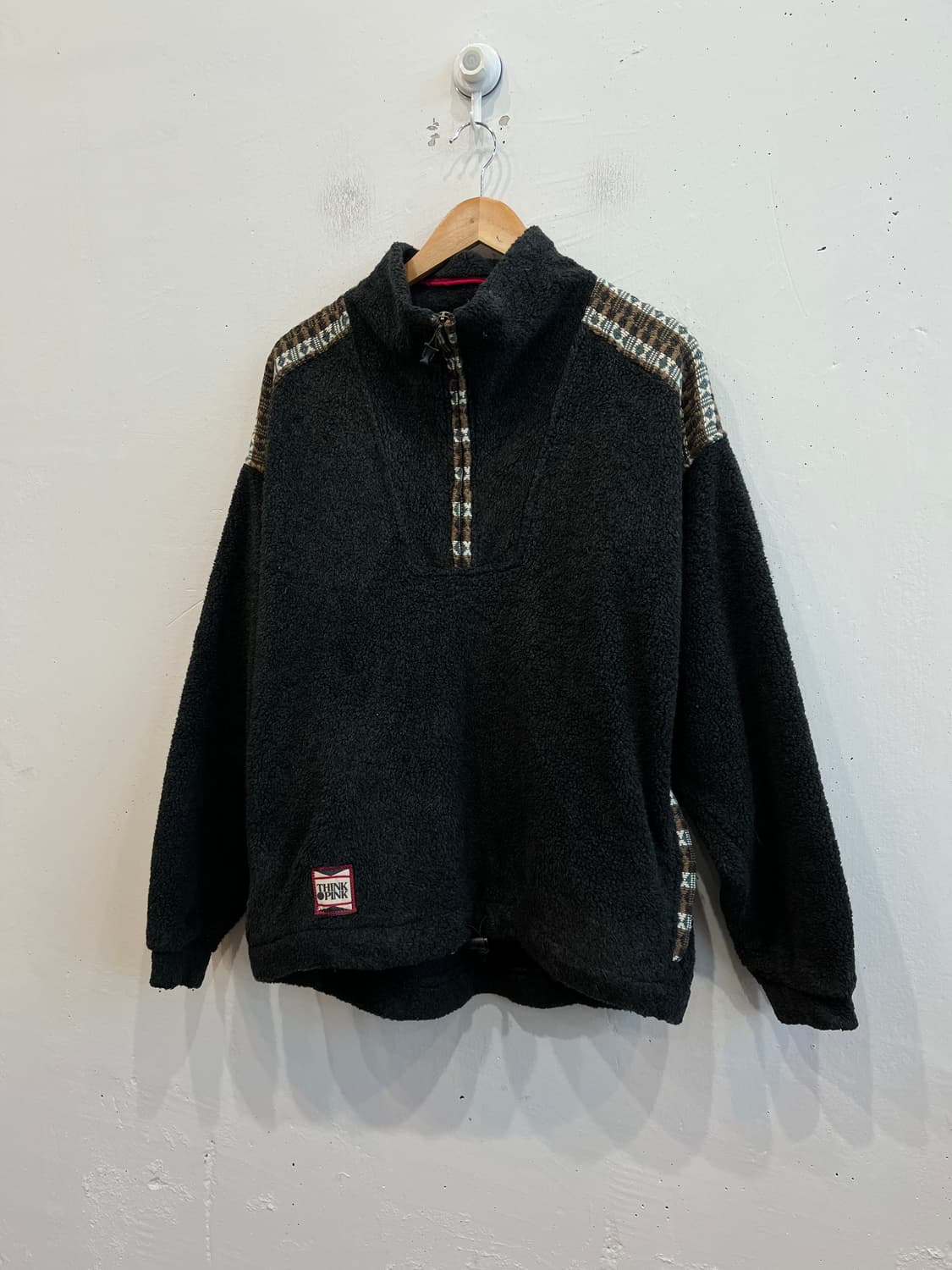 THINKPINK 에스닉 반집업 풀오버 플리스 Made in ITALY 상품이미지1