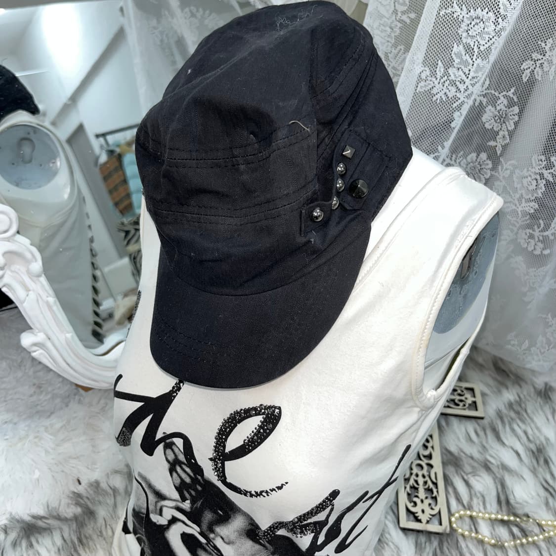 빈티지 락시크 스터드 캡 상품이미지1