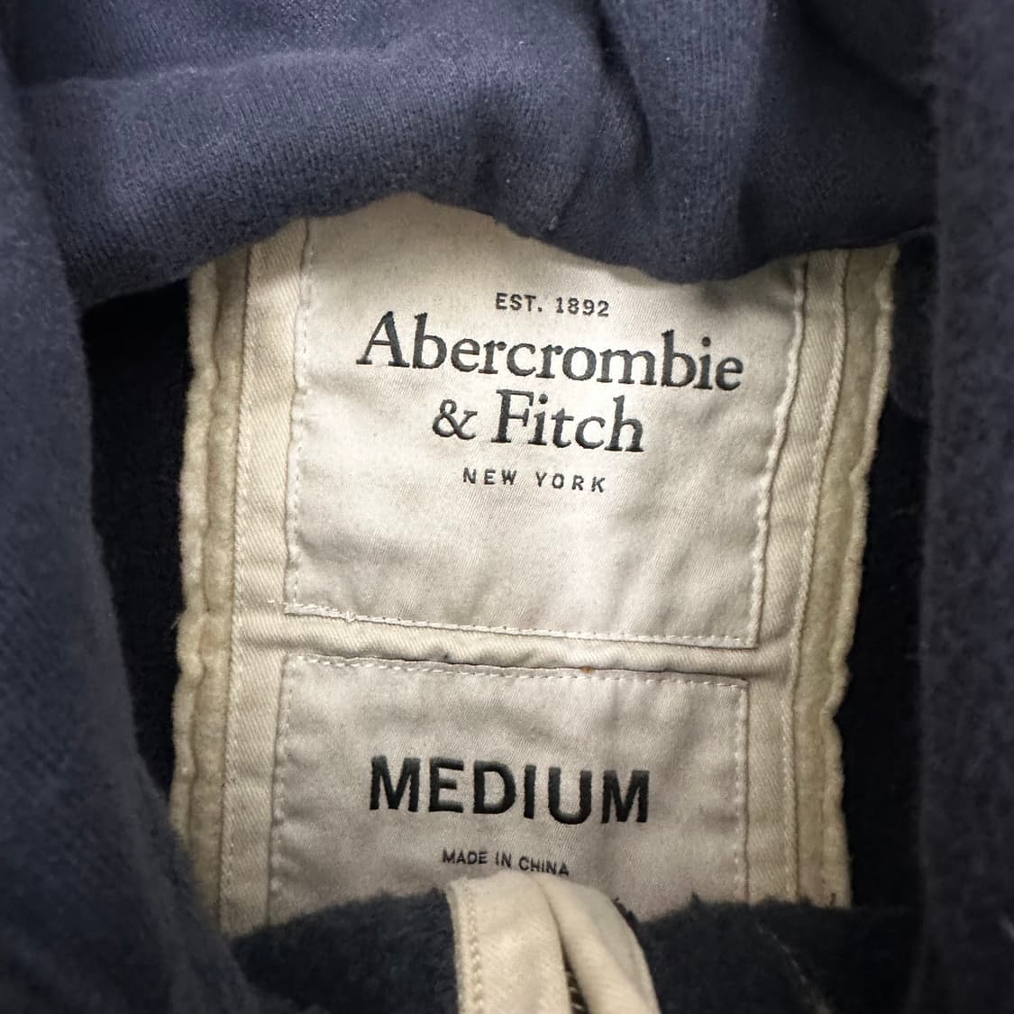 아베크롬비 후드집업 네이비 M 상품이미지3