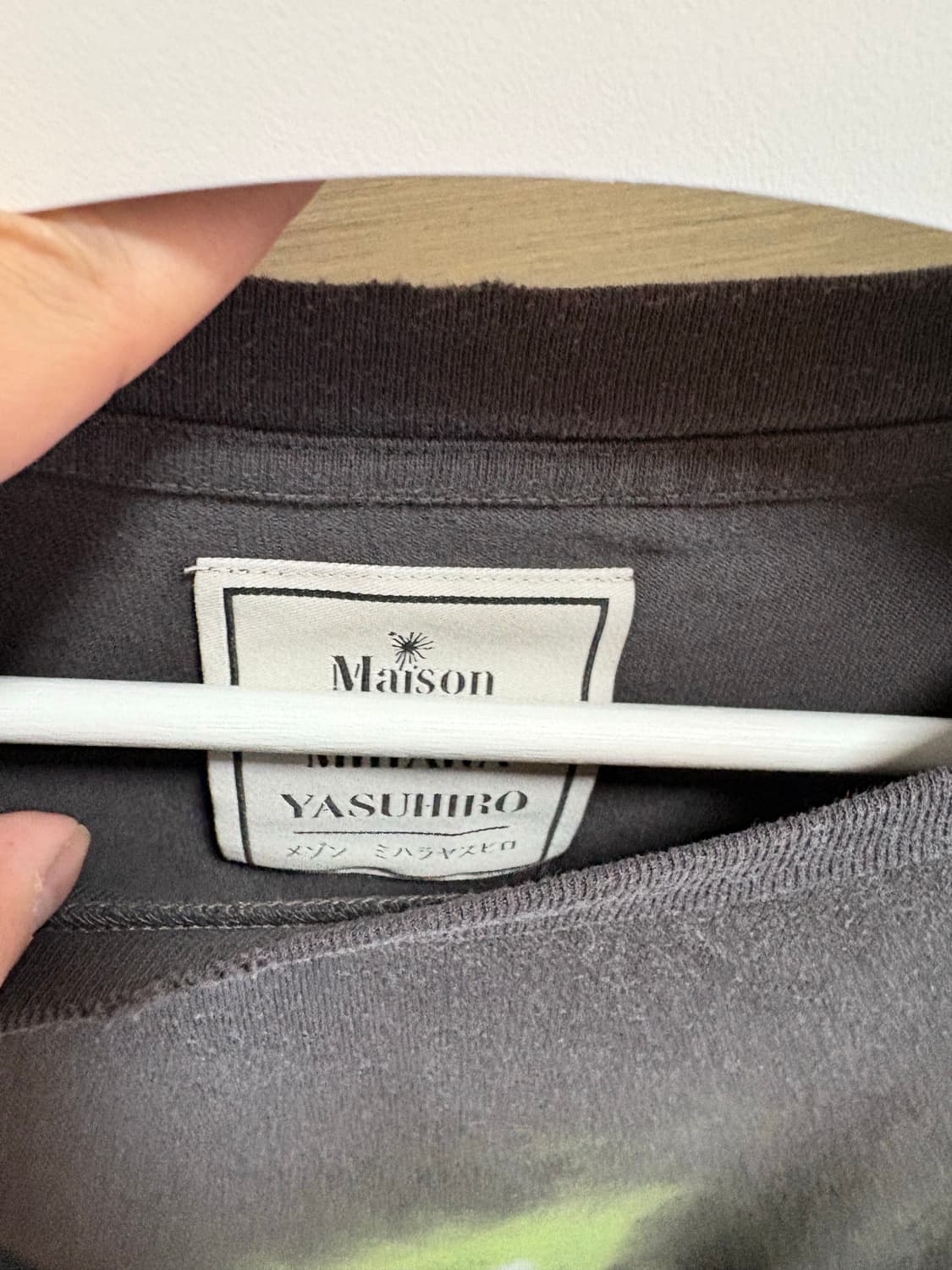 미하라 야스히로 오리 롱슬리브 차콜 [48사이즈] 상품이미지5