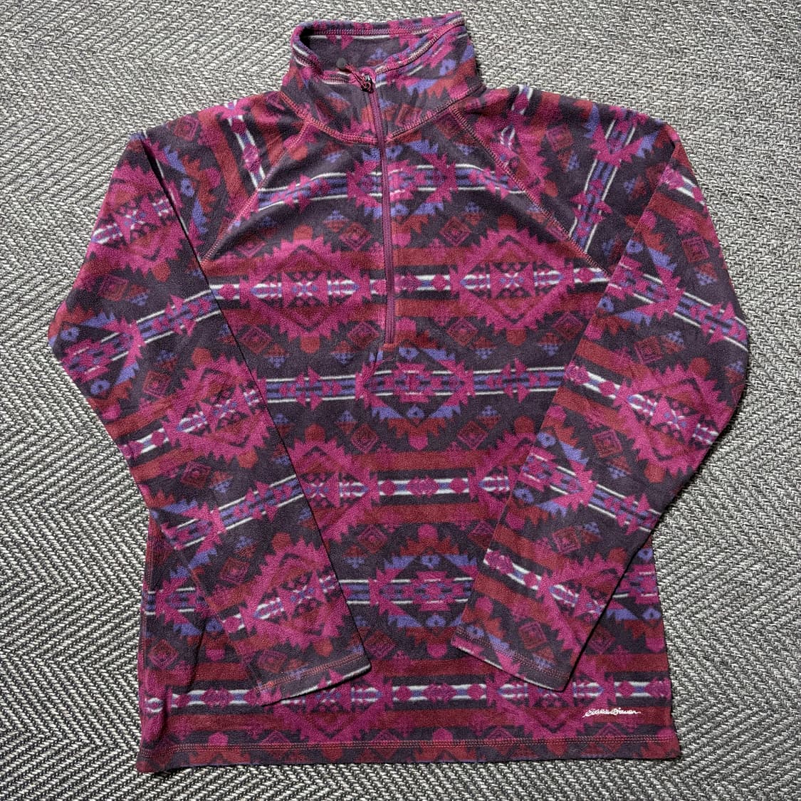 에디바우어 아즈텍 플리스 쿼터 집업(M) 상품이미지1