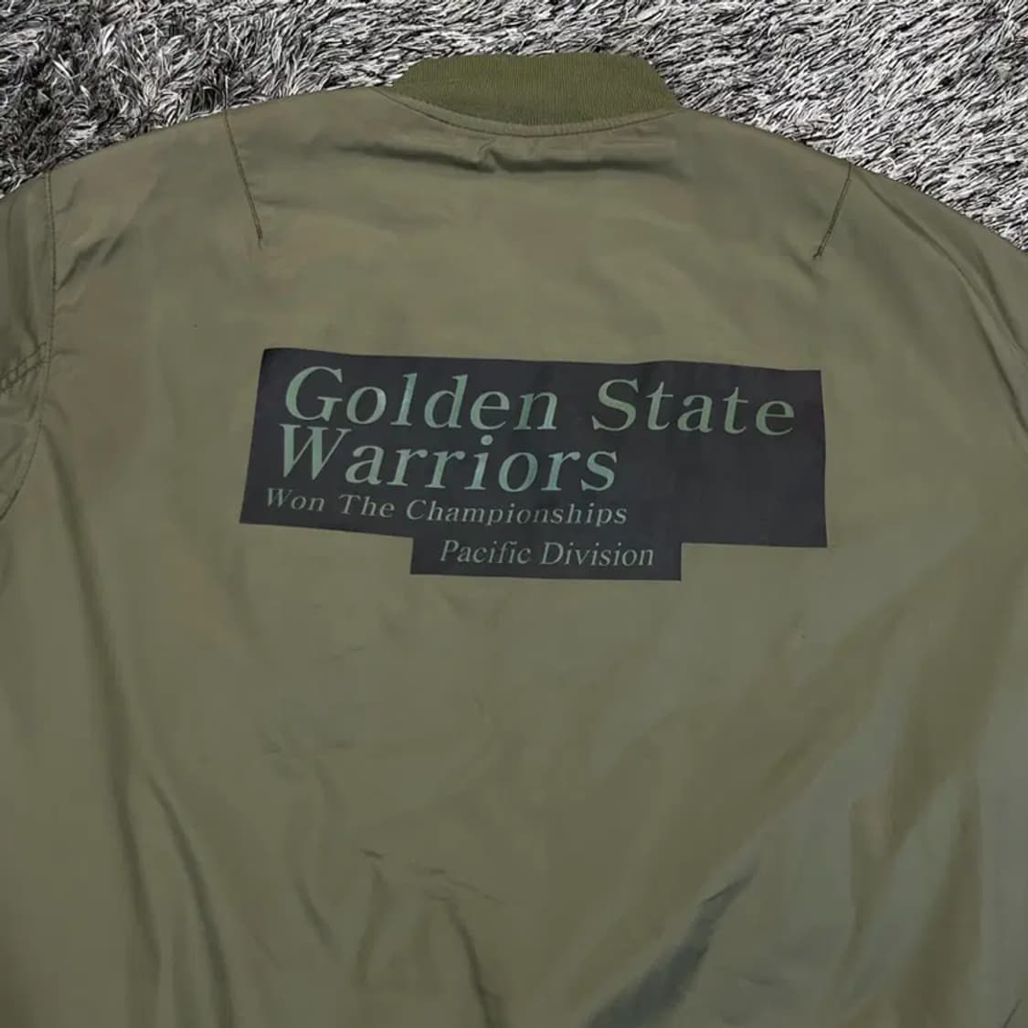 NBA 골든스테이트 남성 항공점퍼 (L) 상품이미지4