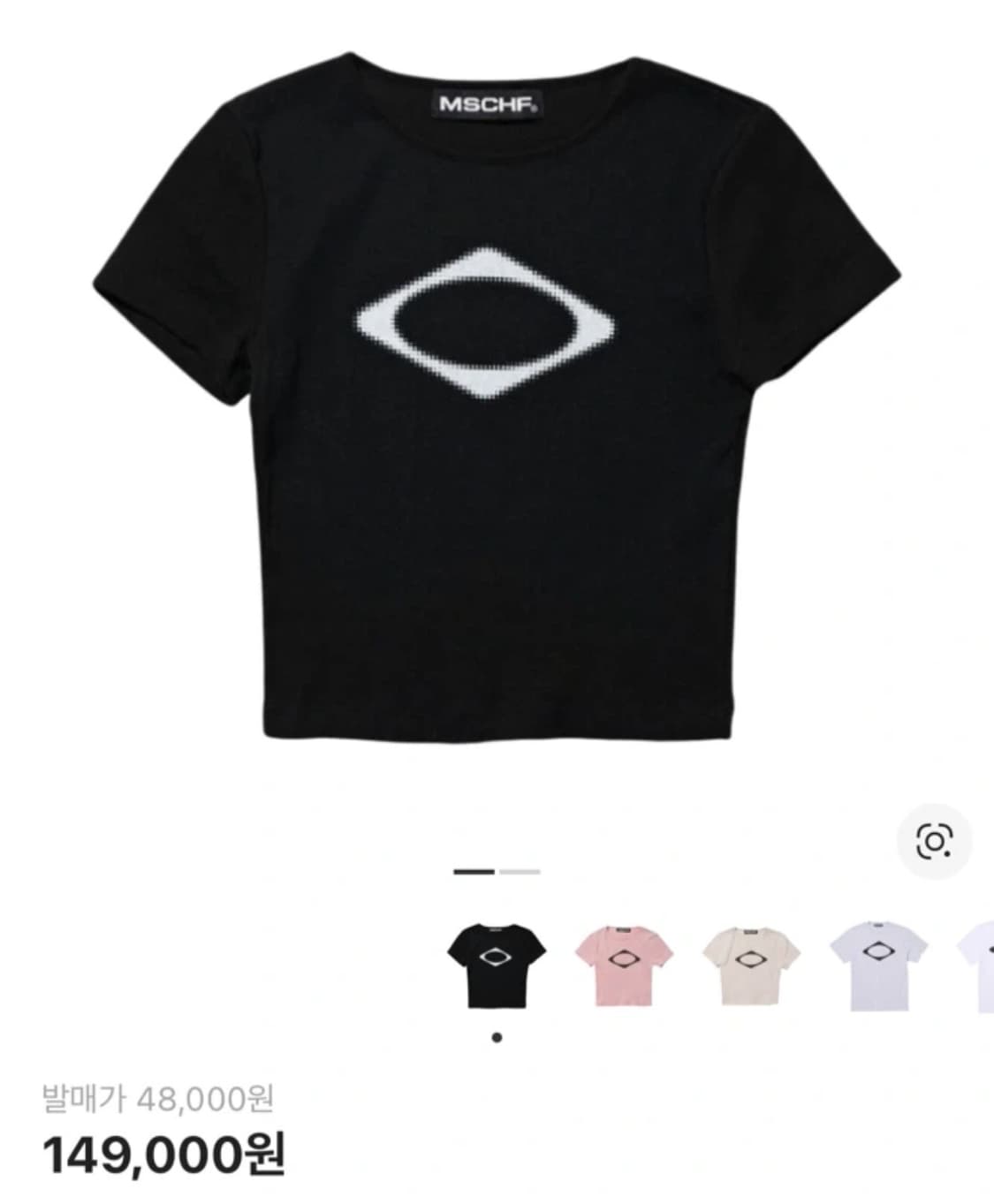 미스치프 롬버스 크롭반팔 오늘만팔아요 상품이미지1