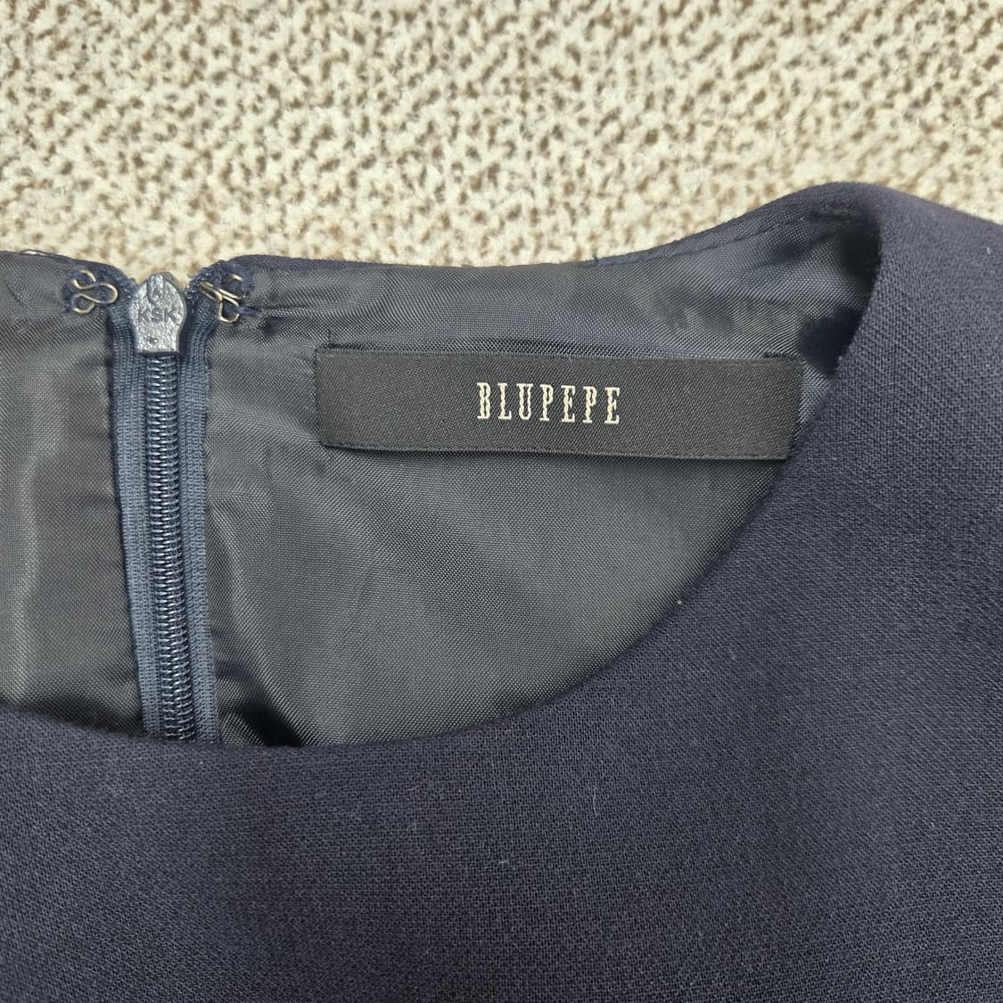 0826 블루페페 네이비 롱 슬리브 원피스 66 상품이미지5