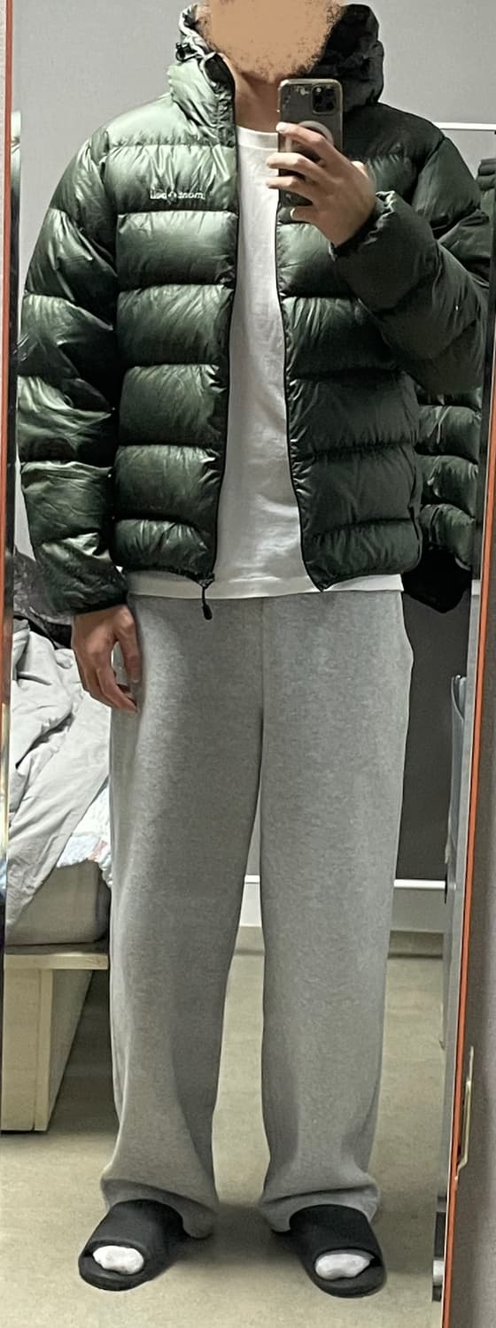 빈티지 몽벨 라이트 알파인 구스 다운 패딩 자켓 올리브 카키 상품이미지7