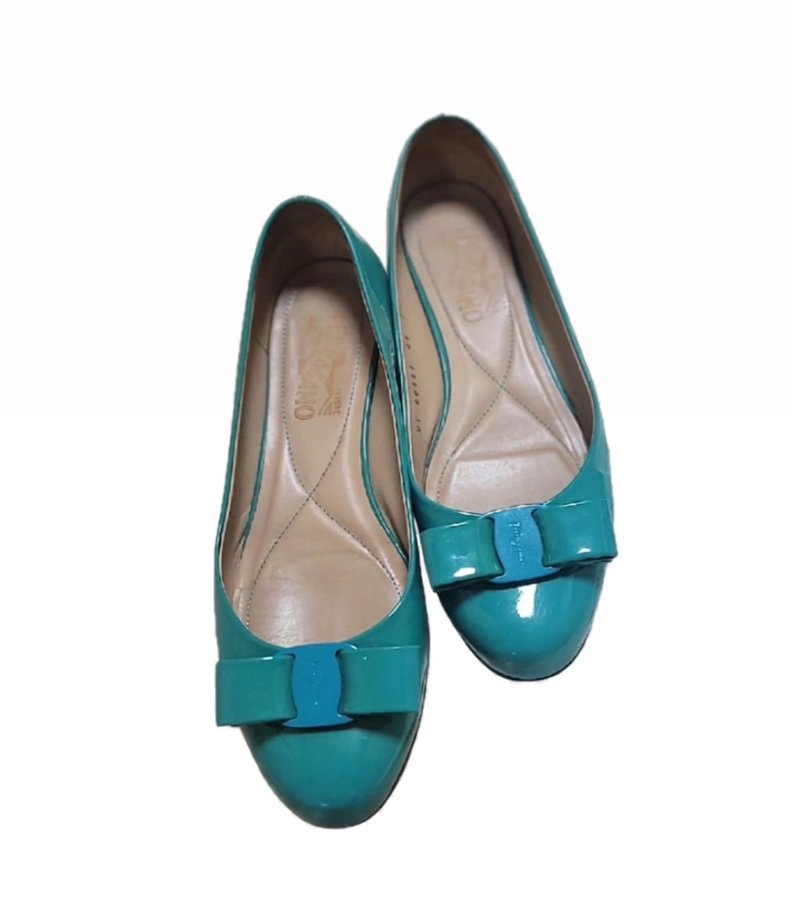 Ferragamo 민트 바라 플랫슈즈 상품이미지1