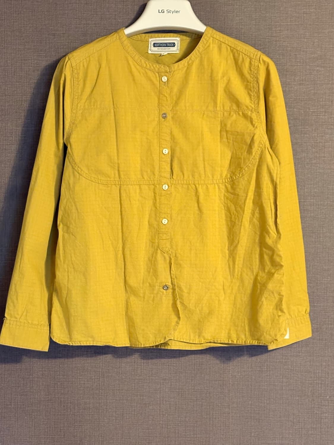Northern Truck 노란색 면 셔츠 Japan 상품이미지1