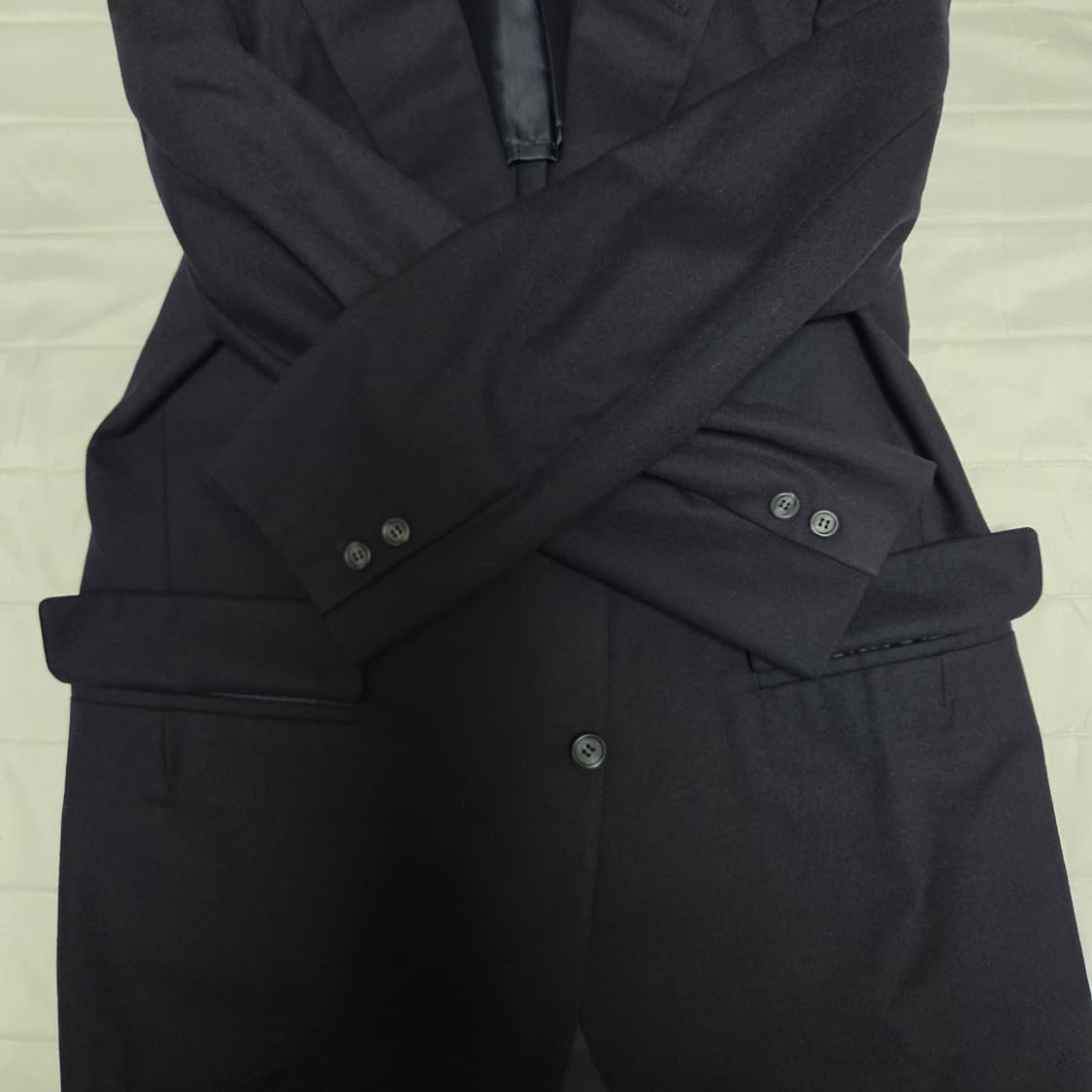 [2(100)]브룩스브라더스 울100 투버튼 네이비블레이저 상품이미지10