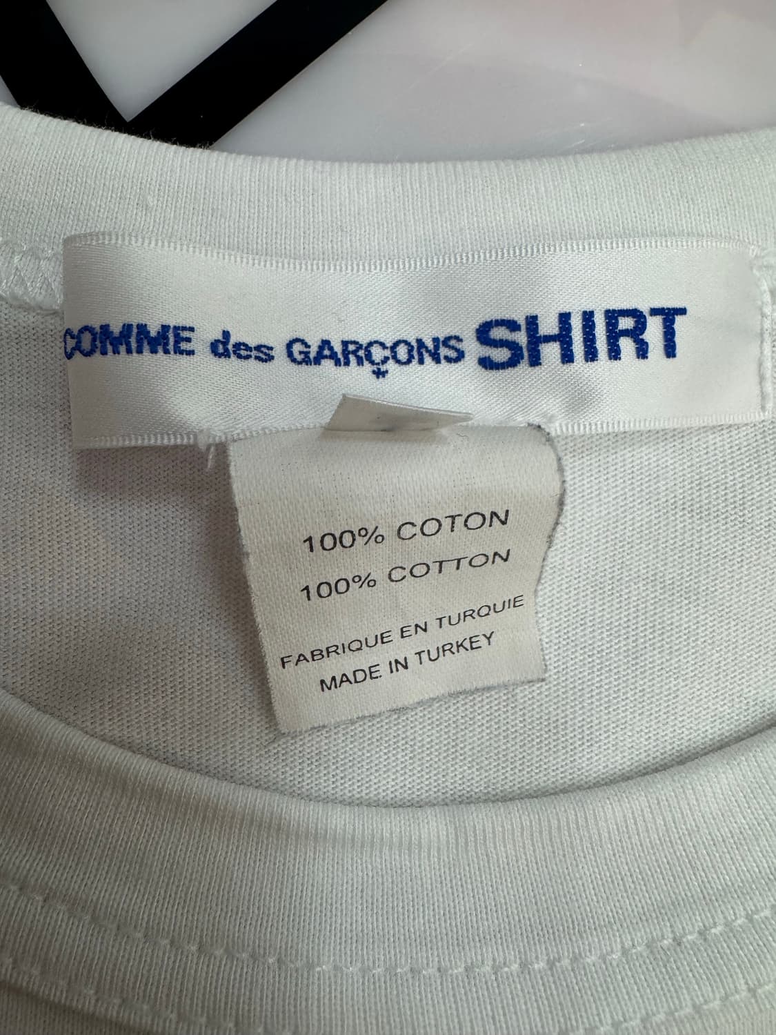 COMME 꼼데가르송 그래픽 티셔츠 (화이트) 상품이미지6