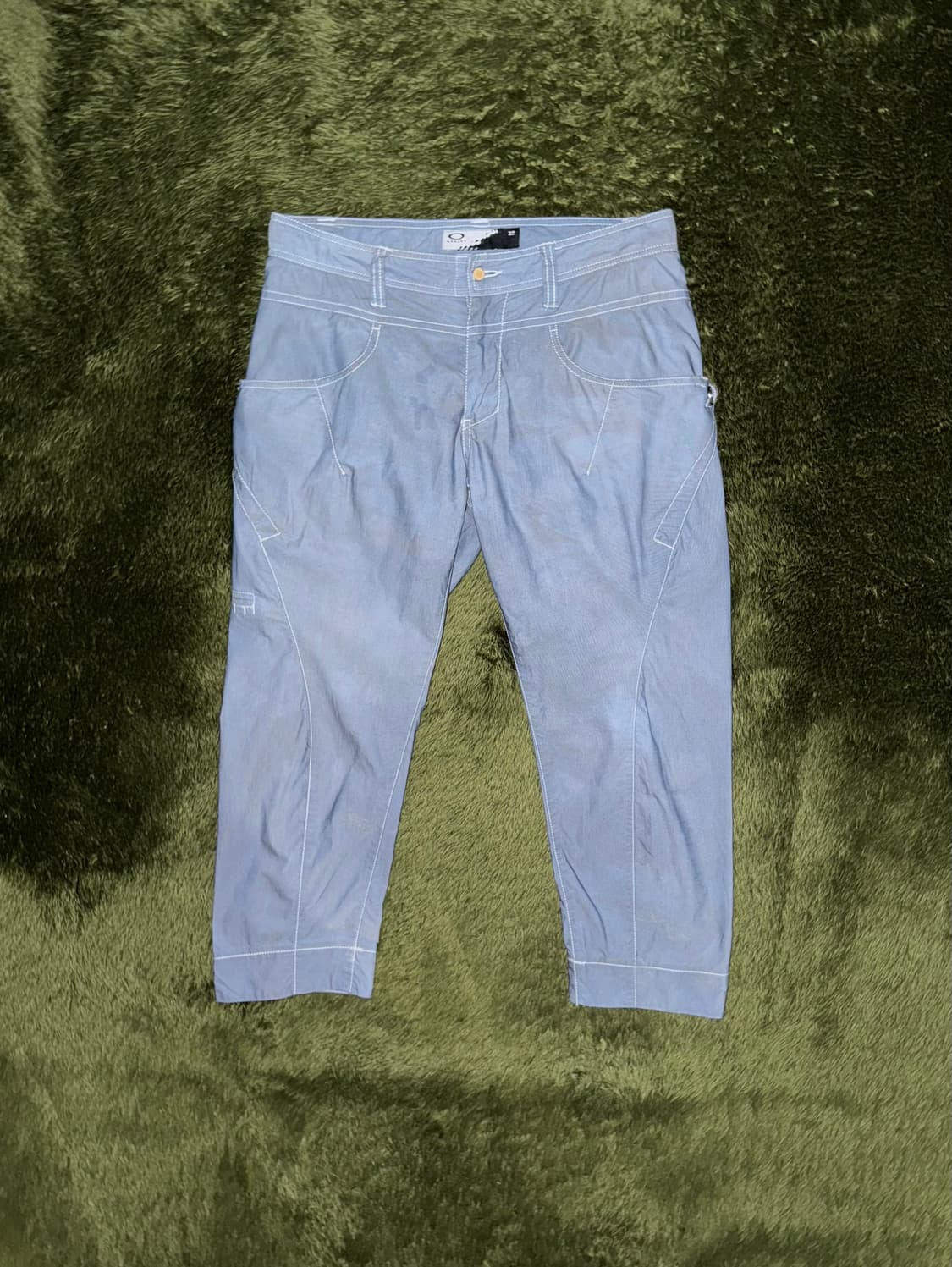 [32] 오클리 재팬 스컬 핸드 다잉 크롭 테크니컬 팬츠 인디고 상품이미지1