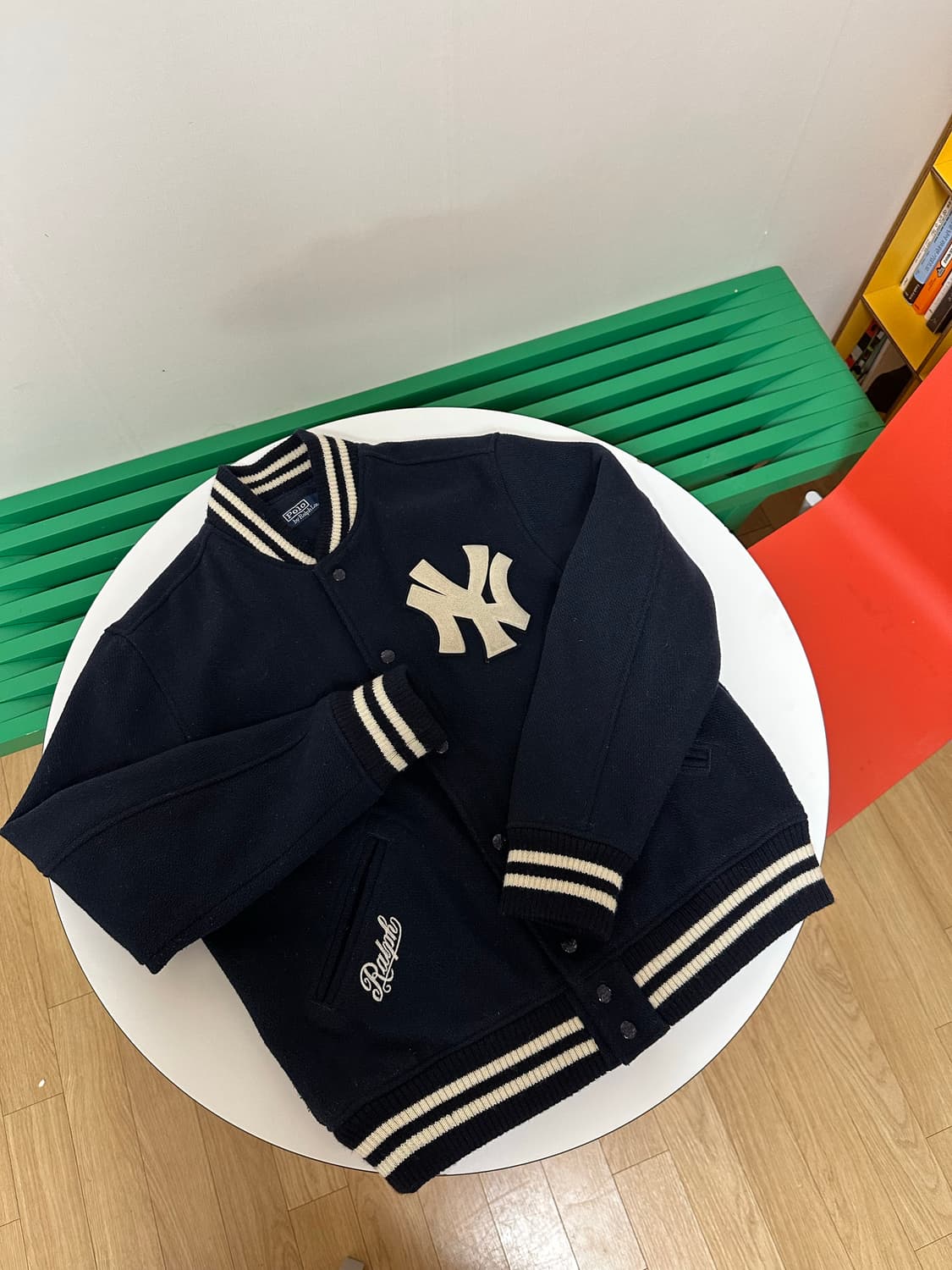 21fw 폴로 랄프로렌 양키스 mlb 울 바시티 L 상품이미지4