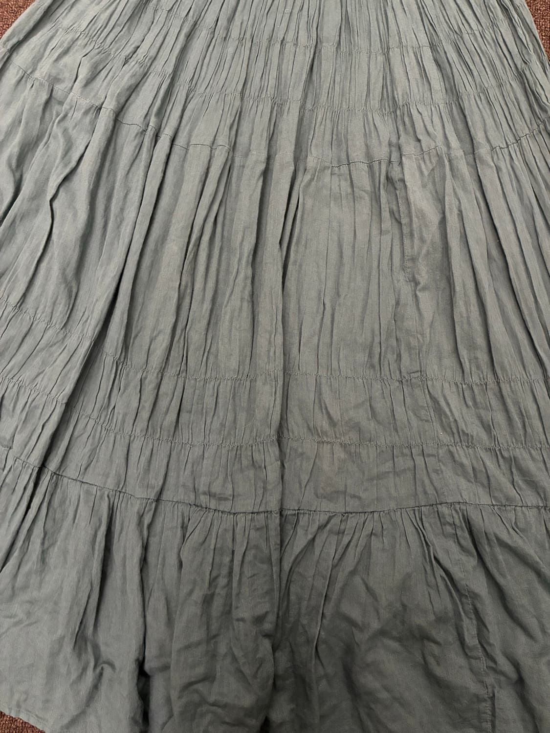 M)Japanese vintage 여성 플리츠 롱스커트 상품이미지4