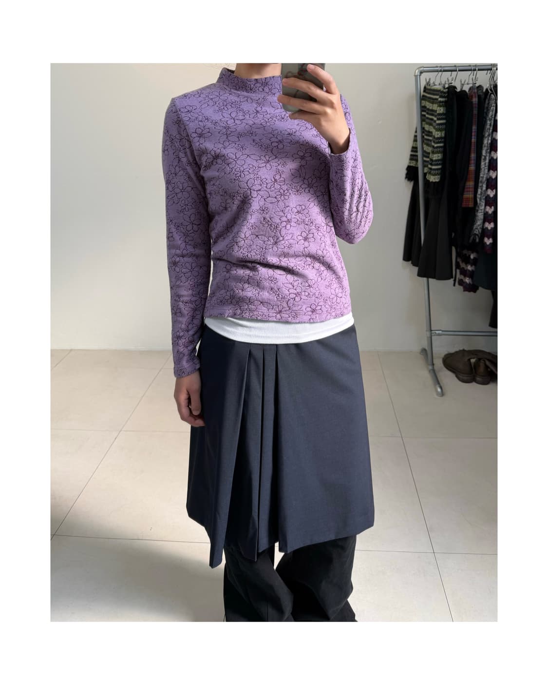 빈티지 플로랄 티셔츠 상품이미지1