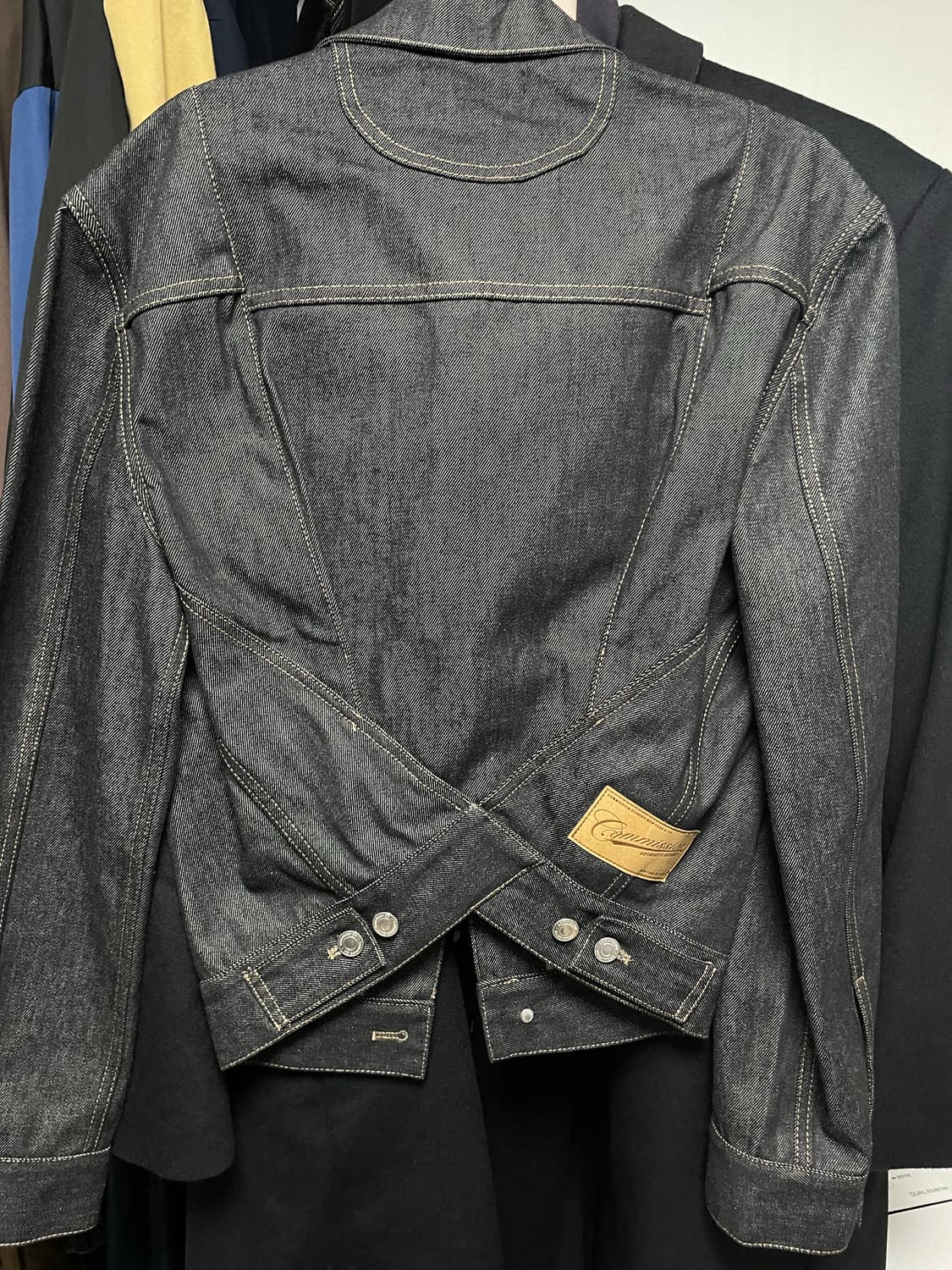 커미션 데님 숏자켓 S 상품이미지3