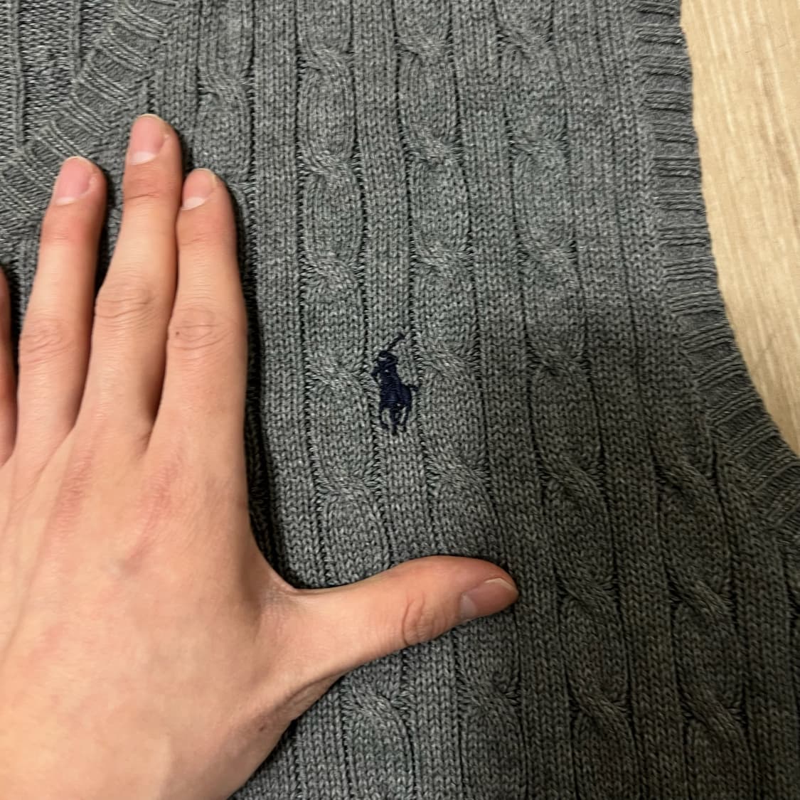 폴로 랄프로렌 꽈배기 니트조끼 M/95  상품이미지3