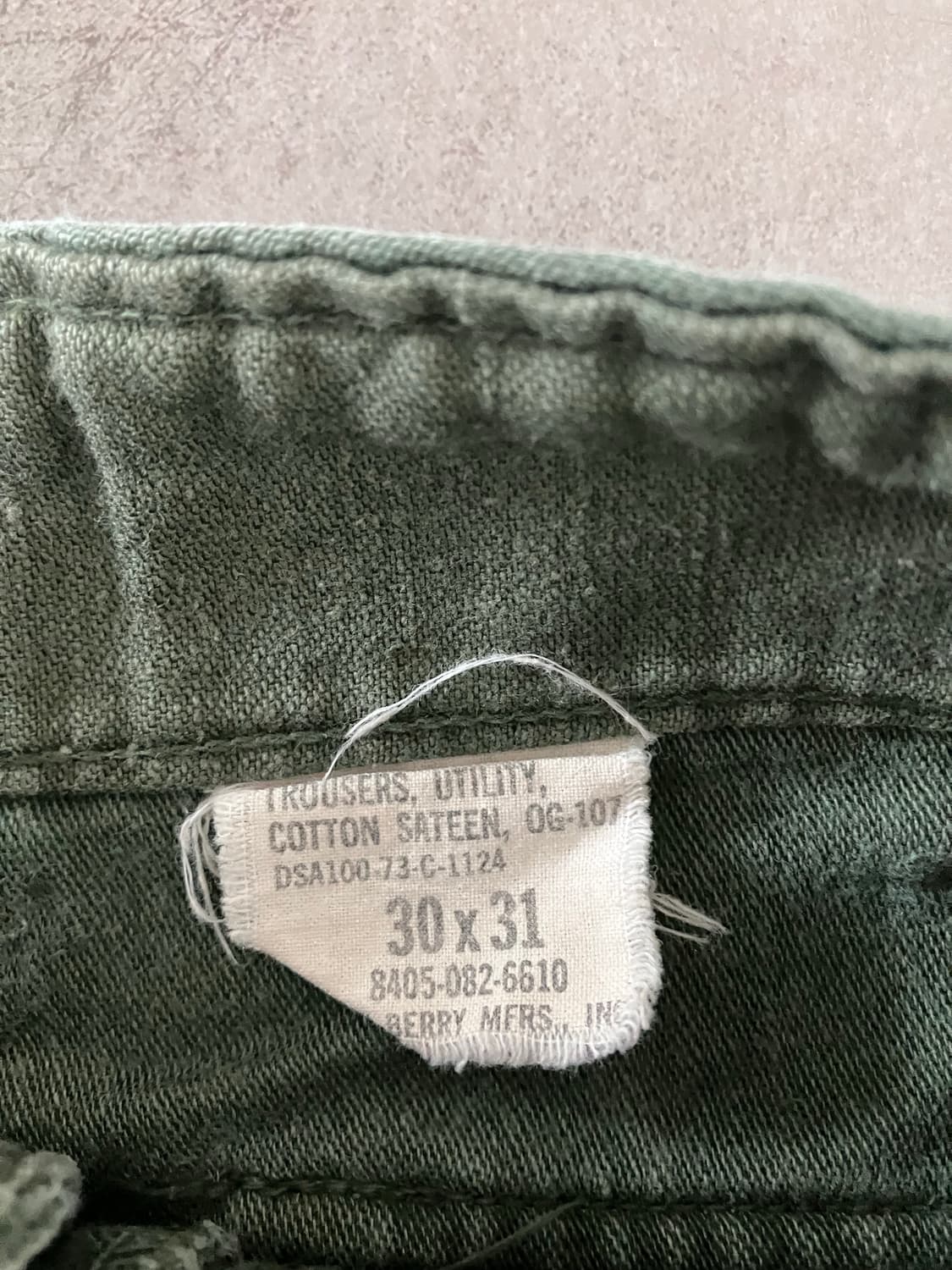 70s us army og107 퍼티그팬츠 상품이미지3