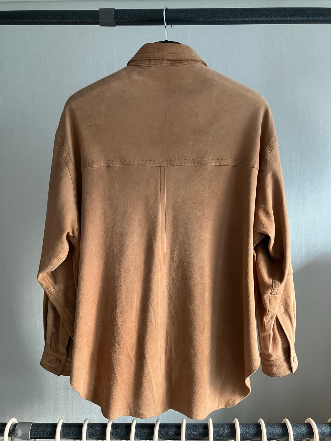 Issey Miyake hai sporting gear 스웨이드 셔츠 상품이미지3