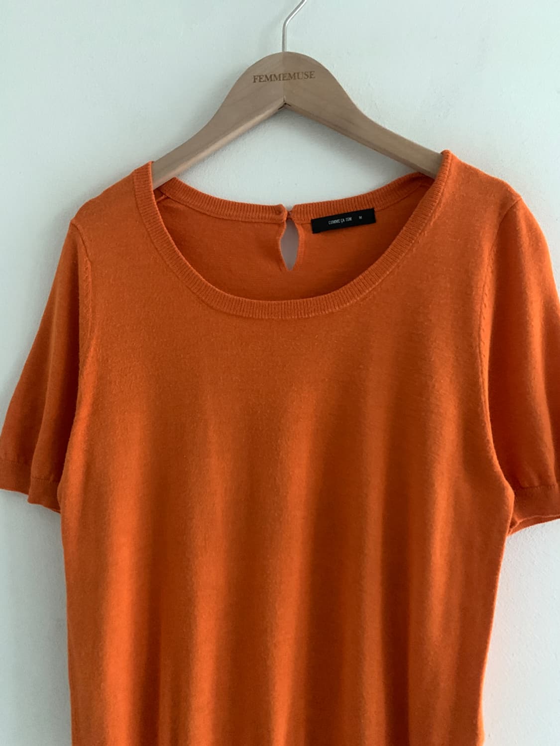 U Neck Knit(Orange) 상품이미지2