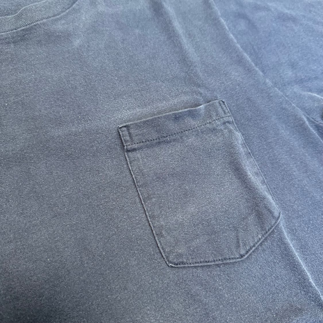 90s Vintage Navy Blank Pocket Tee 상품이미지5