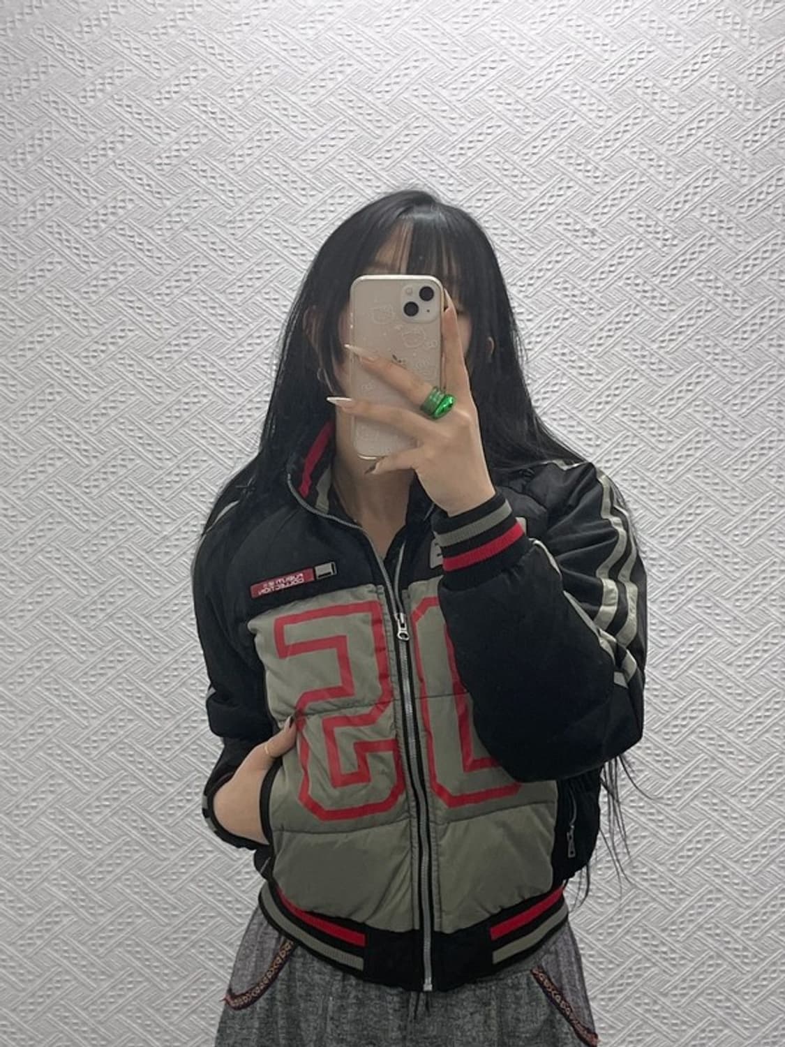 푸부 FUBU 올드스쿨 레트로 유니크 레이싱 패딩 자켓 M C08380 상품이미지1