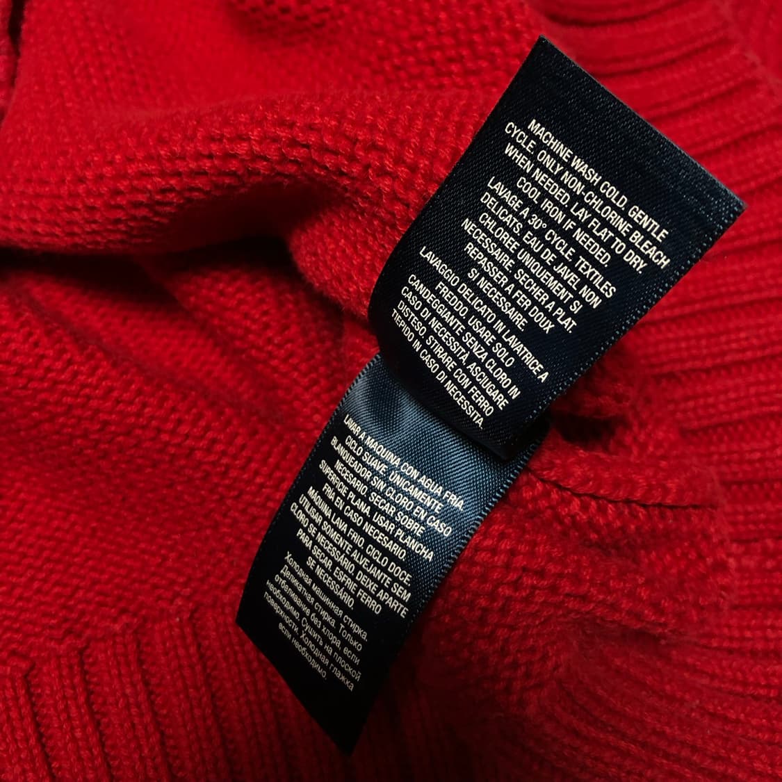 폴로 랄프로렌 니트 반집업 남여공용 상품이미지5