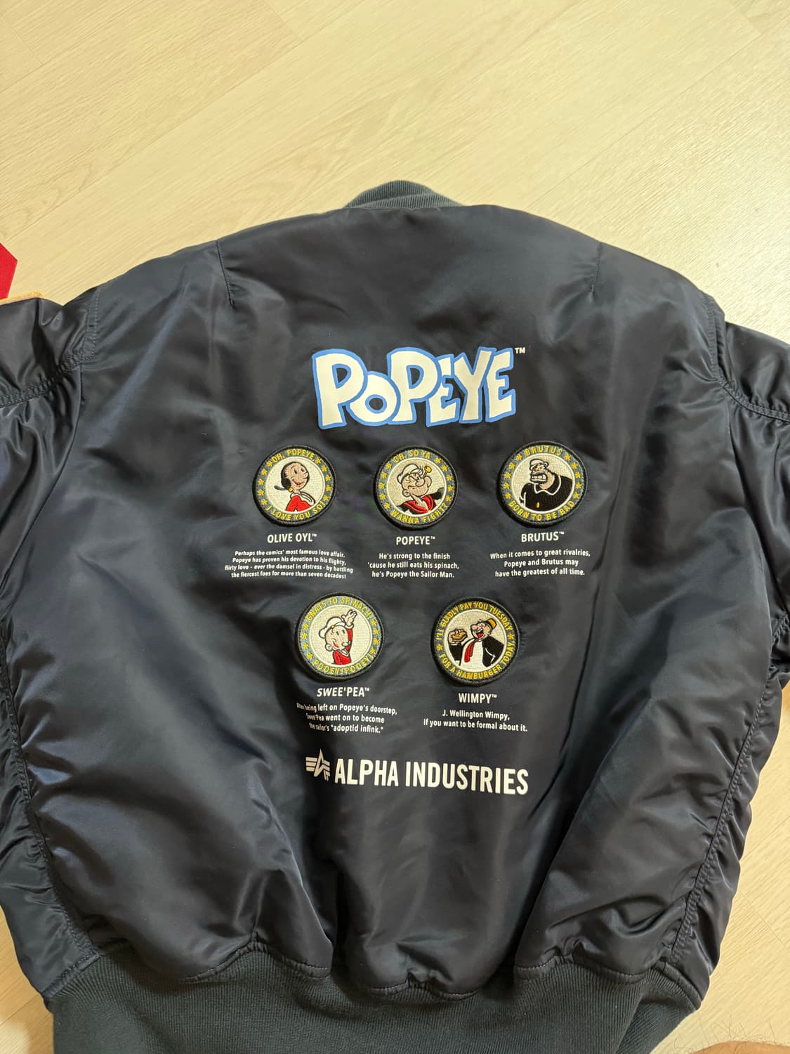 알파인더스트리 ma-1 Popeye 상품이미지2