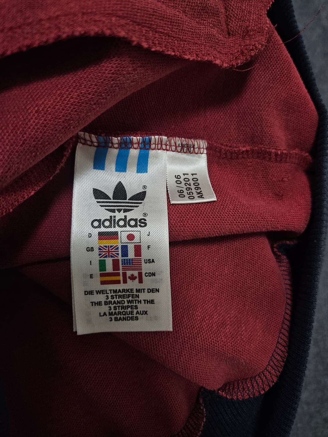 아디다스 트랙탑 올드스쿨 00s 바르셀로나 버건디 져지(급처) 상품이미지5