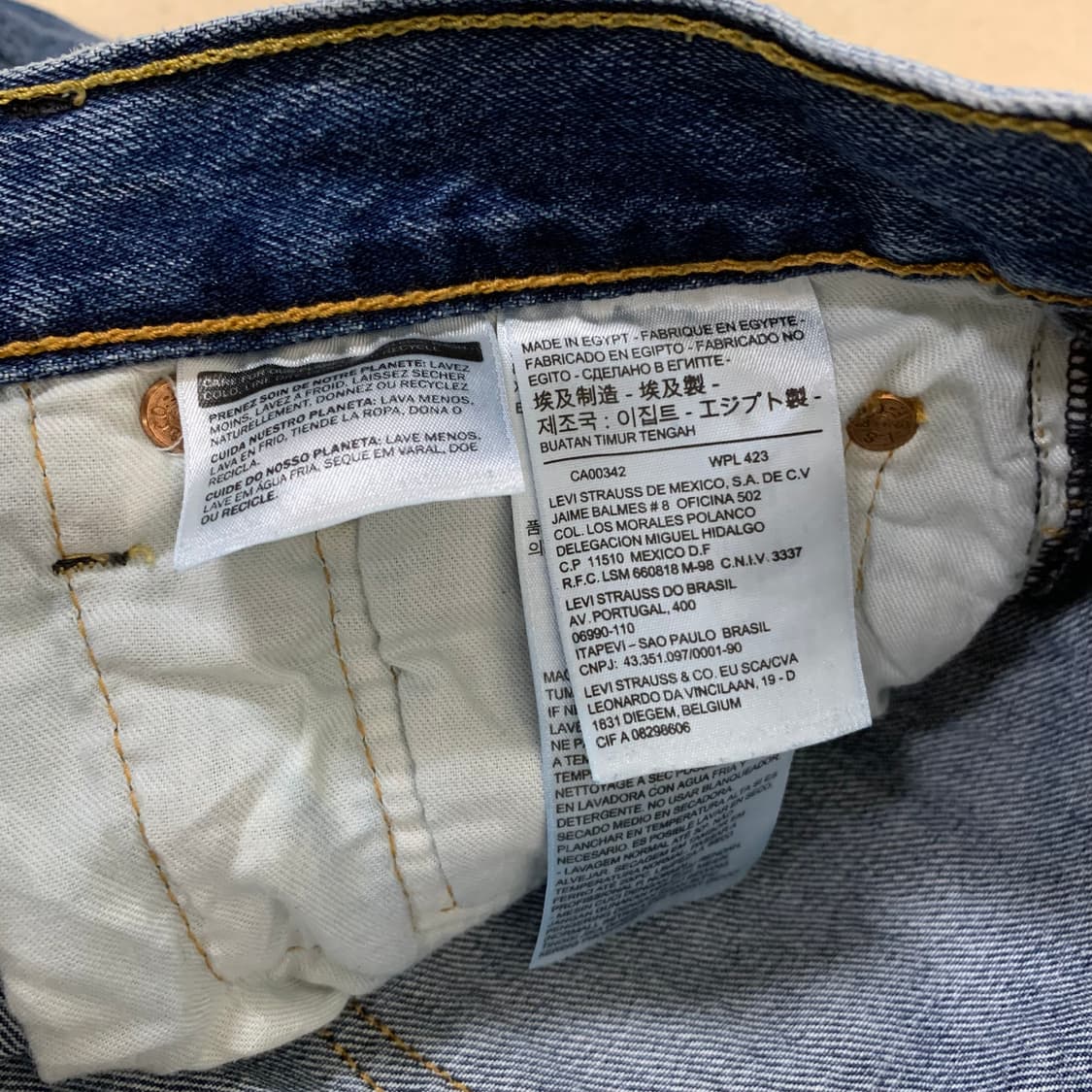 빈티지 리바이스 501 워싱 데님팬츠(30사이즈) 여자청바지 남자청바지 상품이미지7