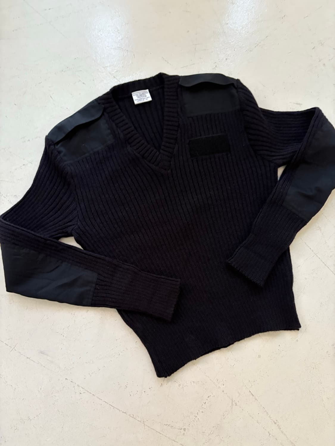 80-90's US NAVY Wool V-Neck Sweater. 상품이미지10