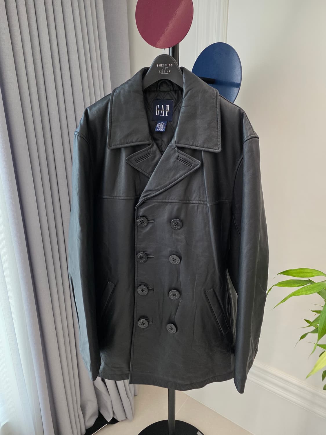 갭 레더 피코트/GAP LEATHER PEA COAT 상품이미지1