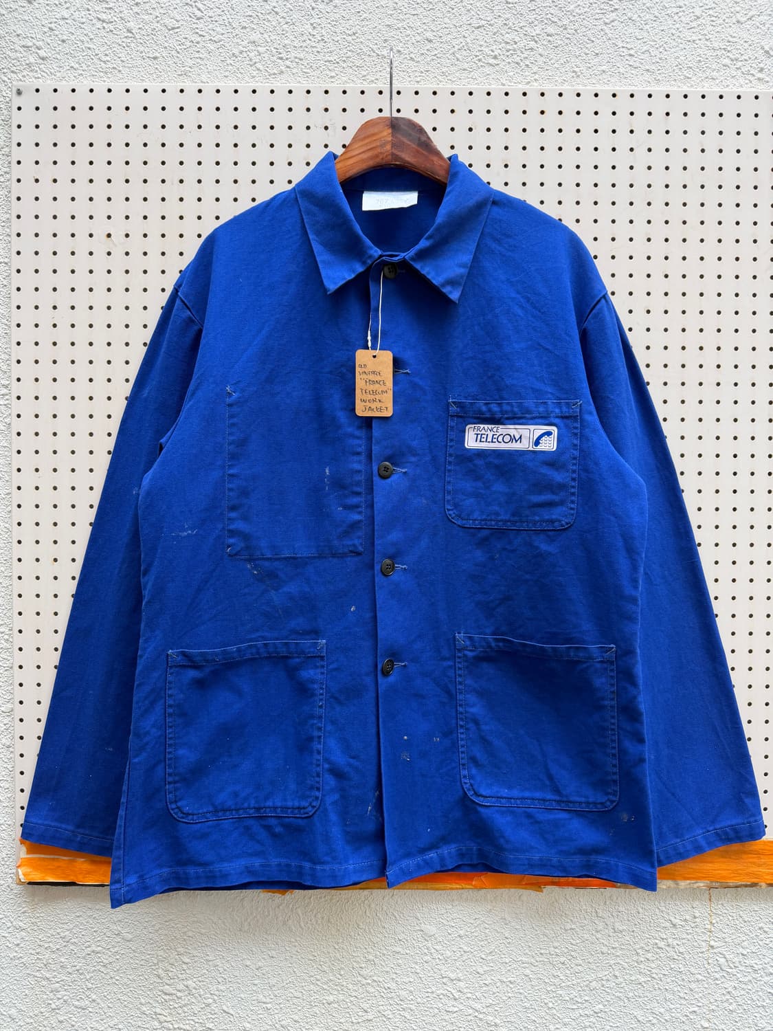 1990s France Telecom WASHED 빈티지 프렌치워크자켓 상품이미지1